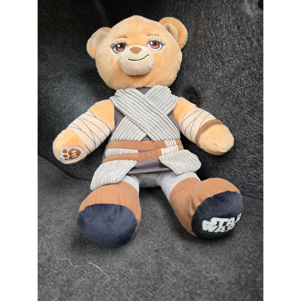 Build-A-Bear Star Wars Rey Teddy Bear Plush Scavenger Outfit Collectible Tan